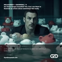 Are these images beautiful? Yes. Can I use them to illustrate an article about swimming? Not really.