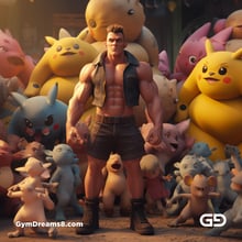 Pokemon Obsession. Rendered with Midjourney.