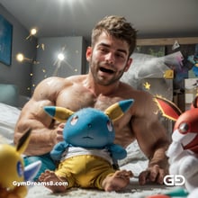 Pokemon. Embracing the Inner Child. Rendered with Stable Diffusion, Airfuck’s Brute Mix, and Control Nets.