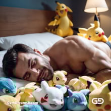 Pokemon Obsession. Embracing the Inner Child. Rendered with Stable Diffusion, Airfuck’s Brute Mix, and Control Nets.