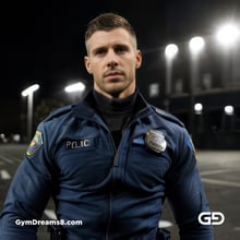 Police. Portraits of police officers, rendered as photographs with Stable Diffusion and Virile Reality v3 Beta.