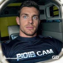 Police. Portraits of police officers, rendered as photographs with Stable Diffusion and Virile Reality v3 Beta.