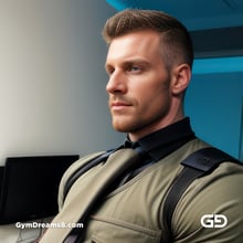 Police. Portraits of police officers, rendered as photographs with Stable Diffusion and Virile Reality v3 Beta.