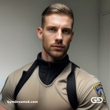 Police. Portraits of police officers, rendered as photographs with Stable Diffusion and Virile Reality v3 Beta.