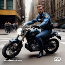 Police. Portraits of police officers, rendered as photographs with Stable Diffusion and Virile Reality v3 Beta.