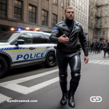 Police. Portraits of police officers, rendered as photographs with Stable Diffusion and Virile Reality v3 Beta.