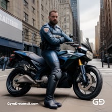 Police. Portraits of police officers, rendered as photographs with Stable Diffusion and Virile Reality v3 Beta.