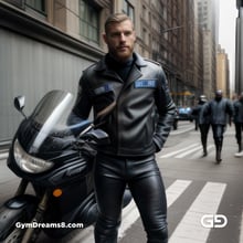 Police. Portraits of police officers, rendered as photographs with Stable Diffusion and Virile Reality v3 Beta.