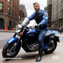 Police. Portraits of police officers, rendered as photographs with Stable Diffusion and Virile Reality v3 Beta.