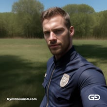 Police. Portraits of police officers, rendered as photographs with Stable Diffusion and Virile Reality v3 Beta.