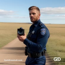 Police. Portraits of police officers, rendered as photographs with Stable Diffusion and Virile Reality v3 Beta.