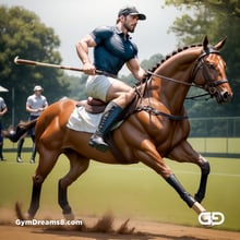 Polo, Suddenly Gay. Photorealistic 3d render of men playing a game of polo, kissing, with Stable Diffusion and Airfuck’s Wild Mix.