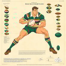 Rugby Diagrams. Stable Diffusion with SDXL.