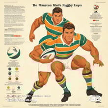 Rugby Diagrams. Stable Diffusion with SDXL.