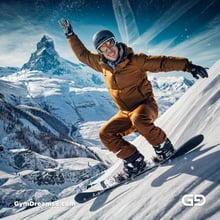 Snowboarding near Matterhorn, Gornegrat, Zermatt, Switzerland. Stable Diffusion SDXL + Virile Reality 3 Beta 3.