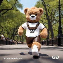 Teddy Bear, Harness, Run. Stable Diffusion with SDXL, Custom Harness LoRA by BrawnyAI