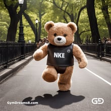 Teddy Bear, Harness, Run. Stable Diffusion with SDXL, Custom Harness LoRA by BrawnyAI