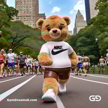 Teddy Bear, Harness, Run. Stable Diffusion with SDXL, Custom Harness LoRA by BrawnyAI