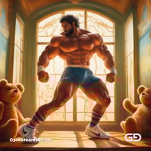 Teddy, Rugby, Stripes. Part 2. Men in long rugby socks with teddy bears. Rendered in Stable Diffusion with SDXL.