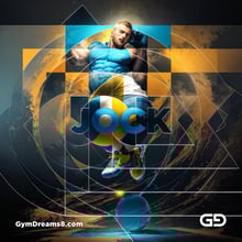 Jock. Ink and Masculinity. Fusion of Abstract Expressionist Paint, Cubist Composition, Typography, and Male Figures, with Stable Diffusion and Airfuck’s Wild Mix.