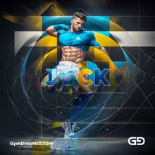 Jock. Ink and Masculinity. Fusion of Abstract Expressionist Paint, Cubist Composition, Typography, and Male Figures, with Stable Diffusion and Airfuck’s Wild Mix.