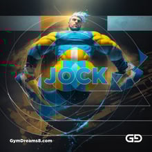 Jock. Ink and Masculinity. Fusion of Abstract Expressionist Paint, Cubist Composition, Typography, and Male Figures, with Stable Diffusion and Airfuck’s Wild Mix.