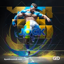 Jock. Ink and Masculinity. Fusion of Abstract Expressionist Paint, Cubist Composition, Typography, and Male Figures, with Stable Diffusion and Airfuck’s Wild Mix.