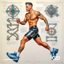 Mechanical Blueprint 3, Prelude 3 to Vibrant Beginnings. Stable Diffusion, Vibrant Horizon Turbo XL.