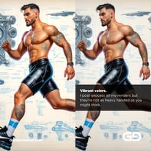 Mechanical Blueprint 3, Prelude 3 to Vibrant Beginnings. Stable Diffusion, Vibrant Horizon Turbo XL.