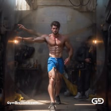 Vitruvian Man. After the Vitruvian Man c.1490 by Leonardo da Vinci. Rendered with Stable