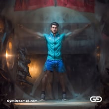 Vitruvian Man. After the Vitruvian Man c.1490 by Leonardo da Vinci. Rendered with Stable